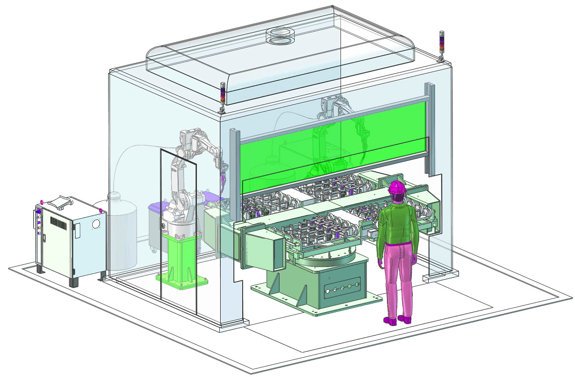 焊接煙塵大嗎？一套完整的環保焊接機器人工作站供你參考